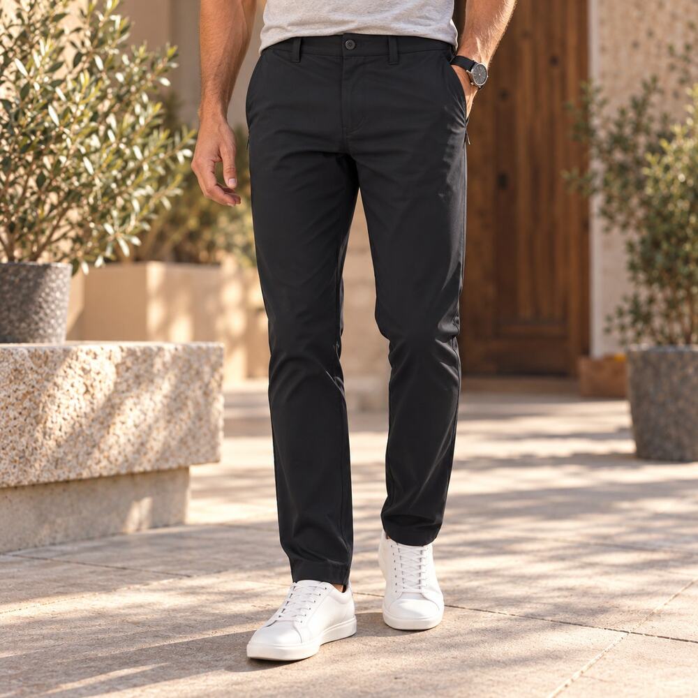 Lululemon Commission Slim Fit Pant Warpstreme Chino Trousers Black Size 31